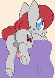 Size: 1379x1937 | Tagged: explicit, artist:steelsoul, anus, balls, butt, colt, dock, foal, foalcon, g4, imported from derpibooru, looking at you, looking back, male, nudity, penis, plot, pony, solo, solo male, train tracks (g4)