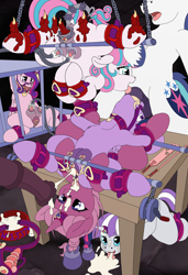 Size: 891x1300 | Tagged: explicit, artist:manifest harmony, princess flurry heart, shining armor, twilight sparkle, oc, oc:collelia, fanfic:clocktower society, alicorn, anal creampie, anal insertion, anatomically incorrect, anus, arm behind back, balls, bdsm, blowjob, bondage, bound wings, bridle, brother and sister, butt, cage, candle, canon x oc, chastity, chastity belt, chastity piercing, clit piercing, clitoris, cock worship, collar, creampie, crotchboobs, cuffs, cum, cum in mouth, cumming, deepthroat, dildo, dildo gag, facefuck, female, femsub, foalcon, g4, gag, genital piercing, happy gangbang, happy sex, heart eyes, heart nostrils, horn, horn grab, horn ring, imported from derpibooru, incest, infidelity, insertion, jewelry, labia piercing, lactation, lesbian, lesbian in front of boys, licking, licking cock, licking cum, male, maledom, masochism, milk, milking, milking machine, night light, nipple piercing, nipple torture, nipples, nudity, oral, paddle, pain, pen, penetration, penis, pet bowl, pet play, pettwi, piercing, plot, pony, pregdance, pregnant, princess cadance, rack, ring, ring gag, sex, sex toy, ship:shiningsparkle, shipping, siblings, spread anus, spread pussy, spreader bar, straight, submissive, suspension, tack, tally marks, teat piercing, throat bulge, tongue out, twicest, twilight velvet, unicorn, vagina, vaginal creampie, vaginal insertion, vaginal secretions, vulva, wall of tags, wax, wax play, weights, who needs organs?, wholesome porn, wingding eyes, wings