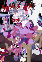 Size: 891x1300 | Tagged: explicit, artist:manifest harmony, princess flurry heart, shining armor, twilight sparkle, oc, oc:collelia, fanfic:clocktower society, alicorn, anal creampie, anal insertion, anatomically incorrect, arm behind back, bdsm, blowjob, body writing, bondage, bound wings, bridle, cage, candle, canon x oc, chastity, chastity belt, chastity piercing, clit piercing, clitoris, cock worship, collar, creampie, crotchboobs, cuckolding, cuckquean, cuffs, cum, cum in mouth, cumming, deepthroat, depth measurement, dildo, dildo gag, female, femsub, foalcon, fun for the whole family, g4, gag, genital piercing, heart eyes, heart nostrils, horn, horn grab, horn ring, imported from derpibooru, incest, insertion, labia piercing, lactation, licking, licking cock, licking cum, male, maledom, masochism, milk, milking, milking machine, night light, nipple piercing, nipple torture, nipples, nudity, oral, paddle, pain, pen, penetration, penetration measuring tattoo, penis, pet bowl, pet play, pettwi, piercing, pony, princess cadance, princess cuckdance, rack, ring, ring gag, sex, sex toy, spread anus, spread pussy, spreader bar, submissive, suspension, tack, tally marks, teat piercing, throat bulge, tongue out, twicest, twilight velvet, unicorn, vagina, vaginal creampie, vaginal insertion, vaginal piercing, vaginal secretions, vulva, wax, wax play, weights, who needs organs?, wingding eyes, wings