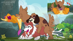 Size: 8000x4500 | Tagged: explicit, artist:metalhead97, ahegao, anus, bestiality, canine penis, canine sex, changeling, clitoris, close-up, collar, commission, cum, cum everywhere, cum on floor, cumming, cumsplosion, cunnilingus, disguise, disguised changeling, dog, dog on dog, doggy style, dragon, dragoness, emoji, female, femsub, floating heart, foalcon, from behind, g4, grin, heart, heart eyes, imminent sex, imported from derpibooru, interspecies, kinky, lesbian, licking, lidded eyes, looking at each other, masturbation, multiple heads, nudity, ocellus, offscreen character, one eye closed, open mouth, oral, orgasm, orthros, penetration, penis, pov, precum, rubbing, sex, ship:smolcellus, shipping, show accurate, show accurate porn, simultaneous orgasm, smiling, smolder, smolthros, spread legs, spread pussy, spreading, submissive, sweet feather sanctuary, tail wag, tongue out, transformed, trio, two heads, vaginal, vaginal orgasm, vaginal secretions, vulva, wingding eyes, wink