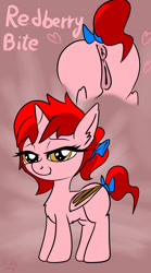 Size: 2000x3600 | Tagged: explicit, artist:littlenaughtypony, oc, oc:redberry bite, alicorn, anatomically correct, anus, bat pony, bat pony alicorn, bat pony unicorn, bat wings, female, filly, foal, foalcon, high res, horn, hybrid, imported from derpibooru, nudity, oc only, pony, unicorn, vagina, vulva, wings