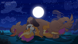 Size: 8000x4500 | Tagged: explicit, artist:metalhead97, all fours, anus, balls, bestiality, clitoral hood, clitoris, collar, commission, dog, dragon, drool, eyes closed, female, femsub, foalcon, from behind, g4, imported from derpibooru, interspecies, kiss on the lips, kissing, knot, male, multiple heads, night, nudity, open mouth, oral, orthros, penetration, penis, salivating, sex, show accurate, show accurate porn, sloppy kissing, smolder, smolthros, straight, submissive, sweet feather sanctuary, tongue out, two heads, vaginal, vaginal secretions