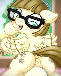 Size: 799x1000 | Tagged: explicit, artist:fearingfun, editor:undeadponysoldier, anus, blushing, butt, cute, edit, female, filly, foal, foalcon, g4, genitals, glasses, human, human edit, human male, human male on filly, human on pony action, imported from derpibooru, interspecies, jewelry, male, nudity, offscreen character, pegasus, penetration, pony, pov, recolor, sex, straight, tiara, vaginal, vulva, zippoorbetes, zippoorwhill