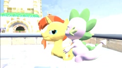 Size: 1024x575 | Tagged: questionable, artist:undeadponysoldier, spike, 3d, anal, beard, delfino airstrip, doggy style, dragon, dragon male on stallion, dragon on pony action, exhibitionism, facial hair, foalcon, from behind, g4, gay, gmod, hot tub, imported from derpibooru, interspecies, isle delfino, male, penetration, pony, public sex, sex, ship:spikeburst, shipping, softcore, stallion, sunburst, super mario sunshine, unicorn