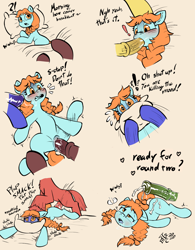 Size: 920x1177 | Tagged: explicit, grimdark, artist:soulcentinel, editor:sollace, oc, oc:river lily, age difference, asphyxiation, blowjob, blue face, blushing, braid, dialogue, earth pony, edit, exclamation point, eyes rolling back, female, filly, foal, foalcon, horsecock, imported from derpibooru, interrobang, male, muffled moaning, nudity, onomatopoeia, open mouth, oral, penetration, penis, pillow, plap, pony, question mark, rape, sex, smothering, soft color, stallion, stallion on filly, straight, surprised, vaginal, vulva, waking up