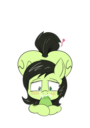 Size: 1000x1414 | Tagged: explicit, artist:happy harvey, oc, oc:anon, oc:filly anon, blowjob, blushing, both cutie marks, butt, cum, cum in mouth, cum out nose, cumming, disembodied penis, earth pony, female, filly, foal, foalcon, human, human on pony action, implied vulvar winking, imported from derpibooru, interspecies, looking down, nudity, offscreen character, oral, penis, phone drawing, plot, pony, sex, simple background, transparent background