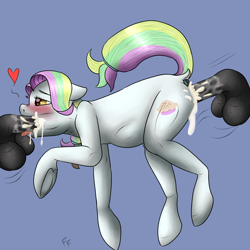 Size: 2000x2000 | Tagged: explicit, artist:ponykittenboi, abdominal bulge, age difference, anus, blowjob, coconut cream, creampie, cum, cum in mouth, disembodied penis, earth pony, excessive cum, female, filly, foal, foalcon, g4, heart, high res, imported from derpibooru, male, nudity, oral, oral creampie, penetration, penis, pony, sex, spitroast, stallion, stallion on filly, straight, threesome, vaginal, vaginal creampie
