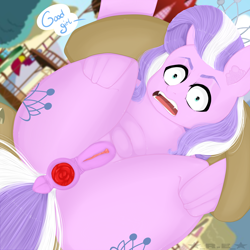 Size: 3840x3840 | Tagged: explicit, artist:rise_of_evil_69, diamond tiara, alternate version, anatomically correct, anus, belly, belly button, big eyes, both cutie marks, butt, clitoris, ear fluff, ears, earth pony, faic, female, filthy rich, foalcon, g4, gaping, gaping anus, high res, imported from derpibooru, incest, jewelry, looking at you, mare, nudity, pink body, plot, ponut, pony, thighs, tiara, vulva