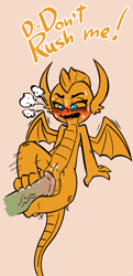 Size: 621x1286 | Tagged: explicit, artist:soulcentinel, blushing, cropped, dragon, feet, female, fetish, foalcon, foot fetish, footjob, g4, horsecock, imported from derpibooru, nudity, penis, smolder, solo, solo female, vagina