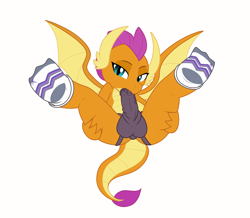Size: 1413x1231 | Tagged: explicit, artist:hairgrape, autofellatio, blowjob on strapon, clothes, dead source, dildo, dildo blowjob, dragon, dragoness, female, foalcon, g4, imported from derpibooru, insertion, looking at you, masturbation, oral, oral insertion, sex toy, show accurate, show accurate porn, simple background, smolder, sock fetish, socks, solo, solo female, spread legs, spreading, strapon, white background