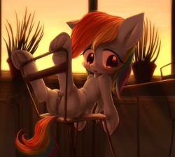 Size: 1199x1080 | Tagged: explicit, artist:darkstylerz, rainbow dash, anatomically correct, anus, chair, clitoris, commission, crotchboobs, cute, cute porn, dock, female, filly, filly rainbow dash, foal, foalcon, frog (hoof), g4, imported from derpibooru, mare, nipples, nudity, pegasus, ponut, pony, solo, solo female, source needed, spread legs, spreading, underhoof, useless source url, vulva, vulvar winking, window, ych result, younger