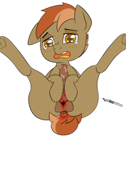 Size: 1000x1414 | Tagged: explicit, grimdark, grotesque, artist:happy harvey, button mash, anus, balls, blood, blushing, butt, cbt, colt, crying, cutting, earth pony, erection, foal, foalcon, g4, genital torture, gore, guro, imported from derpibooru, knife, making an entrance, male, mashabuse, nudity, penis, phone drawing, plot, pony, self harm, self made pussy, spread legs, spreading, this will end in hospitalization, this will end in tears