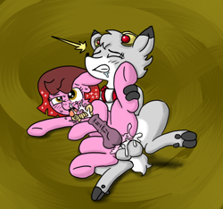 Size: 640x600 | Tagged: explicit, artist:ficficponyfic, oc, oc:cherry bottom, oc:maple (colt quest), albino, anal, anal creampie, anal orgasm, autofacial, balls, balls deep, blushing, bracelet, color, colt, colt quest, creampie, cum, cum in mouth, cum in own mouth, cum on self, cum while penetrated, cumming, deer, drool, earth pony, eyes closed, facial, fawn, femboy, foal, foalcon, gay, hair over one eye, hands free, imported from derpibooru, interspecies, jewelry, male, medial ring, nudity, orgasm, orgasm cumshot, penetration, penis, pony, sex, simultaneous orgasm, spread legs, spreading, trap