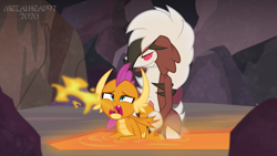 Size: 8000x4500 | Tagged: explicit, artist:metalhead97, ahegao, all fours, ass, blue eyes, butt, canon x pokémon, commission, crossover, dragon, dragon lands, dragoness, duo, female, fire, fire breath, foalcon, g4, grabbing hips, imported from derpibooru, impossible, interspecies, kneeling, lava, lava pit, lycanroc, male, nudity, open mouth, orgasm, penis, pokémon, precum, raised tail, rubbing, sexy, sharp teeth, show accurate, show accurate porn, smiling, smolder, smolycanroc, squatting, squirting, tail, teeth, tongue out, vaginal secretions, wings