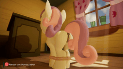 Size: 1920x1080 | Tagged: explicit, artist:plumage, apple bloom, scootaloo, sweetie belle, 3d, anatomically correct, animated, anus, blurry background, bondage, butt, clitoris, clubhouse, commission, crusaders clubhouse, cutie mark crusaders, dark genitals, depth of field, earth pony, female, females only, foalcon, from behind, g4, hogtied, horn, imported from derpibooru, looking at each other, looking at you, looking back, looking back at you, mane, no sound, nudity, pegasus, perfect loop, plot, ponut, pony, presenting, rope, rope bondage, sitting, smiling, swaying hips, tail, teasing, tied up, tongue out, unicorn, unity, unity (game engine), vulva, wall of tags, webm