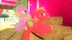 Size: 1024x575 | Tagged: explicit, artist:undeadponysoldier, spike, anal, analingus, analingus on male, barn, bedroom eyes, big macintosh, doggy style, dragon, dragon on pony action, earth pony, foalcon, freckles, from behind, g4, gay, hay, horsecock, imported from derpibooru, interspecies, male, male on male analingus, nudity, oral, penetration, penis, pony, sex, ship:spikentosh, shipping, stallion
