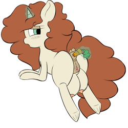 Size: 4000x4000 | Tagged: explicit, artist:vanifl, oc, oc:vanilla flavor, anal foodplay, anal insertion, anus, big crotchboobs, carrot, carrot insertion, clitoris, crotchboobs, female, filly, foal, foalcon, food, foodplay, huge crotchboobs, imported from derpibooru, impossibly large crotchboobs, insertion, masturbation, nipples, nudity, oc only, ponut, pony, unicorn, vulva