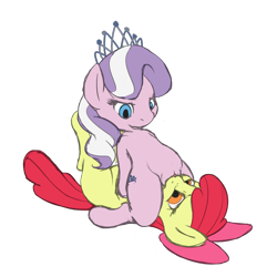 Size: 2400x2400 | Tagged: explicit, grimdark, artist:vulapa, apple bloom, diamond tiara, bloomsub, color edit, colored, cunnilingus, dominatiara, earth pony, edit, eye contact, facesitting, female, female on female rape, femdom, femsub, filly, foal, foalcon, g4, high res, imported from derpibooru, lesbian, looking at each other, lucky girl, nudity, on back, open mouth, oral, pony, rape, sex, ship:diamondbloom, simple background, smiling, submissive, transparent background, vulva