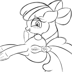 Size: 4000x4000 | Tagged: explicit, artist:vanifl, apple bloom, anal foodplay, anal insertion, anus, apple, appleplay, blushing, butt, clitoris, dock, earth pony, female, filly, foal, foalcon, food, foodplay, g4, imported from derpibooru, insertion, nudity, plot, ponut, pony, solo, solo female, that pony sure does love apples, vulva