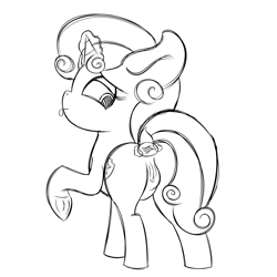 Size: 4000x4000 | Tagged: explicit, artist:vanifl, sweetie belle, anal insertion, anus, buttplug, clitoris, female, filly, foal, foalcon, g4, glass buttplug, imported from derpibooru, insertion, magic, nudity, ponut, pony, sex toy, spread anus, tongue out, unicorn, vulva