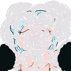 Size: 2000x2000 | Tagged: explicit, artist:shenhibiki, alternate version, bukkake, cozy glow, cum, cum in mouth, cum on hair, cum splash, disembodied penis, excessive cum, eyes closed, facial, female, filly, foal, foalcon, g4, hair ribbon, high res, imported from derpibooru, looking up, nudity, on back, open mouth, pegasus, penis, pony, simple background, tongue out, transparent background