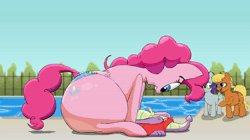 Size: 1920x1080 | Tagged: explicit, artist:parumpi, pinkie pie, spike, oc, age difference, animated, balloonbutt, balls, bikini, bikini bottom, butt, casual sex, clothes, dragon, dubious consent, earth pony, exhibitionism, facesitting, facesitting on spike, female, foalcon, g4, huge butt, imported from derpibooru, kiss my ass, large butt, male, mare, ms. harshwhinny, no sound, nudity, penis, plot, pony, sex, ship:pinkiespike, shipping, size difference, small penis, small penis humiliation, smaller male, squishy, straight, swimming pool, swimsuit, the ass was fat, tongue out, webm