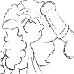 Size: 3000x3000 | Tagged: explicit, artist:vanifl, oc, oc:vanilla flavor, cock shock, crotchboobs, female, filly, foal, foalcon, high res, horsecock, imported from derpibooru, nudity, penis, pony, scared, sketch, unicorn
