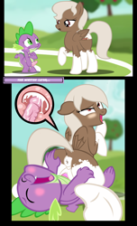 Size: 1632x2680 | Tagged: explicit, artist:succubi samus, spike, oc, oc:cakey, ahegao, anus, butt, canon x oc, comic, commission, cum, cum in uterus, cute, dragon, edit, female, foalcon, g4, imported from derpibooru, internal cumshot, intersex, male, mare, nudity, open mouth, pegasus, penetration, plot, ponut, pony, sex, show accurate, show accurate porn, straight, tongue out, underhoof, uterus, vaginal, wingless spike, x-ray