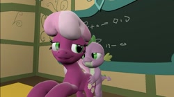 Size: 1024x575 | Tagged: questionable, artist:undeadponysoldier, spike, 3d, anal, bedroom eyes, chalkboard, cheerilee, desk, doggy style, dragon, dragon on pony action, earth pony, female, foalcon, from behind, g4, gmod, green eyes, imported from derpibooru, interspecies, male, mare, penetration, pony, sex, ship:cheerispike, shipping, softcore, straight