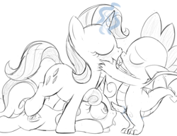 Size: 1163x899 | Tagged: explicit, artist:dtcx97, rarity, spike, sweetie belle, belle sisters, bisexual, dragon, erection, female, filly, foal, foalcon, french kiss, g4, group sex, imported from derpibooru, incest, interspecies, kissing, lesbian, magic glow, male, mare, monochrome, nudity, open mouth, penis, pony, prone, raricest, sex, ship:raribelle, ship:sparibelle, ship:sparity, ship:spikebelle, shipping, sketch, straight, threesome, unicorn