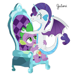 Size: 2847x2847 | Tagged: explicit, artist:gutovi, rarity, spike, age difference, anus, chair, claws, cowgirl position, dragon, dragoness, dragonified, female, foalcon, g4, high res, horn, horned dragon, imported from derpibooru, male, nudity, penetration, raridragon, sex, ship:sparity, shipping, show accurate, show accurate porn, simple background, sitting, species swap, straight, transparent background, vagina, vaginal, vulva