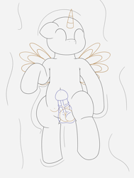Size: 2500x3300 | Tagged: explicit, artist:pvryohei, advertisement, balls, commission, crotchboobs, foalcon, high res, imported from derpibooru, lineart, male, monochrome, nipples, nudity, penis, pony, solo, vagina, your character here