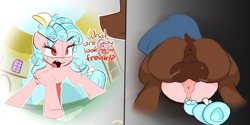 Size: 1813x909 | Tagged: explicit, grimdark, artist:n0nnny, oc, :<, age difference, angry, angry eyes, anus, balls, balls deep, canon x oc, chest fluff, comic, cozy glow, cozy glow is not amused, cozy glutes, cozybuse, creampie, cum, cumming, dark genitals, dialogue, disproportionate retribution, dock, english, female, filly, floppy ears, foal, foalcon, freckles, g4, implied creampie, imported from derpibooru, instant loss, instant loss 2koma, lying down, lying on top of someone, male, mating press, missionary position, nudity, oc name needed, on back, open mouth, pegasus, penetration, ponut, pony, punishment, raised tail, rape, rape as punishment, sex, size difference, stallion, stallion on filly, straight, tail, tail aside, taint, teeth, unamused, vaginal, vaginal creampie, vulgar, wingless