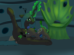 Size: 2000x1500 | Tagged: explicit, artist:ruanshi, queen chrysalis, oc, oc:izzy the changeling, anal, anus, breastfeeding, canon x oc, changeling, changeling oc, changeling on changeling action, chrysalis' throne, crotchboobs, double colored changeling, female, fingering, foalcon, g4, imported from derpibooru, incest, lactation, magic, male, masturbation, milk, mother, mother and child, mother and son, nipples, nudity, parent, parent and child, penetration, penis, penis milking, prostate stimulation, sex, spread legs, spreading, straight, suckling, teats, throne, vaginal secretions
