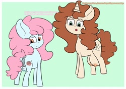 Size: 4096x2892 | Tagged: explicit, artist:vanifl, oc, oc:rosette, oc:vanilla flavor, anus, colored, crotchboobs, earth pony, female, filly, flat colors, foal, foalcon, imported from derpibooru, nipples, nudity, pale color, ponut, pony, simple background, soft color, unicorn, vulva
