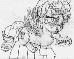 Size: 1040x832 | Tagged: explicit, artist:buttercupsaiyan, 4chan, balls, blushing, bow, cozy glow, foalcon, futa, futa cozy glow, g4, golly, grayscale, hair bow, implied transgender transformation, imported from derpibooru, intersex, mlpg, monochrome, needs more jpeg, nudity, pegasus, pencil, penis, pony, precum, request, solo, solo futa, traditional art