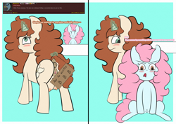 Size: 3542x2510 | Tagged: explicit, artist:vanifl, oc, oc:rosette, oc:vanilla flavor, anus, clitoris, comic, crotchboobs, female, females only, filly, foal, foalcon, heart clitoris, high res, imported from derpibooru, nipples, nudity, oc only, ponut, prostitution, vulva
