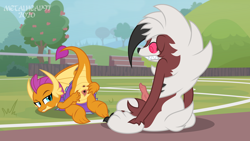 Size: 8000x4500 | Tagged: explicit, artist:metalhead97, anus, ass, bedroom eyes, butt, canon x pokémon, cheerleader smolder, clitoral hood, clitoris, clothes, commission, dragon, dragoness, duo, female, foalcon, g4, imported from derpibooru, labia, looking at each other, looking back, lycanroc, male, midnight lycanroc, nudity, penis, pokémon, precum, presenting, presenting anus, presenting pussy, show accurate, show accurate porn, skirt, smiling, smolder, smolderriere, smolycanroc, source needed, spread pussy, straight, teasing, vagina, vaginal secretions, vulva