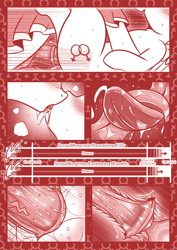 Size: 800x1131 | Tagged: explicit, artist:vavacung, oc, oc:filly fooling, comic:filly fooling, blushing, bow, clothes, colt, colt on filly, comic, crossdressing, dialogue, duo, female, femboy, filly, flared, foal, foalcon, french kiss, g4, hair bow, horsecock, imported from derpibooru, kissing, male, missionary position, monochrome, nudity, oc x oc, pegasus, penetration, penis, pony, rumble, sex, shipping, speech bubble, straight, teenager, tomboy, vaginal, x-ray