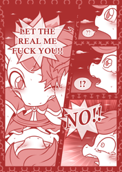 Size: 800x1131 | Tagged: explicit, artist:vavacung, oc, oc:filly fooling, comic:filly fooling, blushing, bow, clothes, cloud, colt, colt on filly, comic, crossdressing, dialogue, duo, female, femboy, filly, foal, foalcon, g4, hair bow, horsecock, imported from derpibooru, male, missionary position, monochrome, nudity, oc x oc, pegasus, penetration, penis, pony, rumble, sex, shipping, sky, speech bubble, straight, teary eyes, teenager, tomboy, vaginal