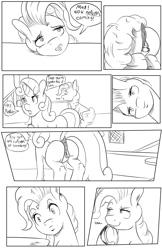 Size: 1980x3060 | Tagged: explicit, artist:jojohernandez, pinkie pie, sweetie belle, comic:rain check, anatomically correct, anus, black and white, butt, clitoris, comic, earth pony, female, foalcon, g4, grayscale, imported from derpibooru, mare, masturbation, moaning, monochrome, nudity, plot, ponut, pony, unicorn, vagina, vaginal secretions, vulva, vulvar winking