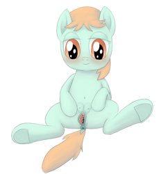 Size: 1300x1400 | Tagged: explicit, artist:unsavorydom, blushing, crotchboobs, earth pony, female, filly, foal, foalcon, g4, imported from derpibooru, nipples, nudity, peach fuzz, pony, solo, solo female, spread pussy, teats, vagina, vaginal secretions, vulva