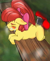 Size: 2777x3398 | Tagged: explicit, grimdark, artist:stardust-pony, apple bloom, abdominal bulge, abuse, age difference, anus, applebuse, applecest, balls, big macintosh, big macintosh raping apple bloom, butt, crying, dark genitals, disembodied penis, earth pony, female, female focus, filly, foal, foalcon, g4, high res, implied big macintosh, imported from derpibooru, incest, male, nudity, offscreen character, penetration, penis, plot, ponut, pony, rape, sex, sheath, size difference, solo focus, stallion, stallion on filly, straight, vaginal, vein, vein bulge, veiny cock, vulva