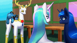 Size: 1464x824 | Tagged: explicit, artist:t.f.a.n.c.s., princess celestia, princess luna, oc, oc:azure shine, alicorn, anal, anal creampie, animated, anus, balls, canon x oc, casual sex, colt, commission, creampie, cum, deer, exhibitionism, female, foal, foalcon, foaldom, friendship is magic #27, from behind, g4, gay, gay in front of girls, glazed dick, horsecock, idw, imported from derpibooru, interspecies, king aspen, large penetration, male, male shortstack, maledom, malesub, moaning, moaning in pleasure, my little pony: friendship is magic (idw), nudity, penetration, penis, ponut, pony, pony on deer action, ponydom, pulsating, reverse foalcon, sex, short mane, shortstack, size difference, smaller male, sound, stealth sex, submissive, throbbing, unicorn, voice acting, webm
