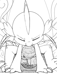 Size: 2550x3300 | Tagged: explicit, grotesque, artist:tricksta, spike, dragon, dragon dick, eyes closed, fetish, foalcon, forked tongue, g4, high res, imported from derpibooru, male, monochrome, nudity, penis, poop, pooping, scat, solo, solo male, tongue out, winged spike, wings