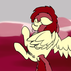 Size: 600x600 | Tagged: explicit, artist:thebathwaterhero, oc, oc:hidden gem, age difference, cyoa, cyoa:landfall, female, filly, foal, foalcon, imported from derpibooru, mare, pegasus, pony, solo, solo female