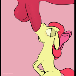 Size: 1200x1200 | Tagged: explicit, artist:stoopedhooy, apple bloom, age difference, ahegao, applecest, balls, big balls, big dom small sub, big macintosh, big penis, blowjob, blushing, bow, brother and sister, clopping, cock worship, colored, derpibooru exclusive, erection, female, female focus, filly, flared, flat colors, foal, foalcon, g4, horsecock, imported from derpibooru, incest, male, masturbation, nudity, offscreen character, open mouth, oral, penis, pony, sex, ship:macbloom, shipping, siblings, size difference, soft color, solo focus, stallion, stallion on filly, straight, swallowing, throat bulge, tongue out