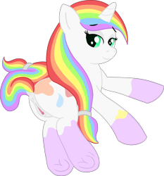 Size: 4425x4758 | Tagged: explicit, artist:poniidesu, oc, oc:paint drops, alternate version, anatomically correct, anus, bedroom eyes, clitoris, cute, dock, eyebrows, female, filly, foal, foalcon, frog (hoof), imported from derpibooru, looking at you, multicolored hair, nudity, oc only, ponut, pony, rainbow hair, simple background, solo, solo female, transparent background, underhoof, unicorn, vulva, vulvar winking