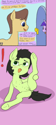 Size: 631x1414 | Tagged: explicit, artist:happy harvey, twilight sparkle, oc, oc:filly anon, anus, blushing, butt, caramel, chest fluff, colored, comic, crotchboobs, dialogue, dock, door, ear fluff, earth pony, female, filly, foal, foalcon, foalsitter, g4, heart eyes, imported from derpibooru, labia, lifting leg, lying on the ground, mischief, mischievous, nipples, nudity, open mouth, plot, pony, seduction, shadow, surprised, tail, teasing, unicorn, vagina, vulva, wingding eyes