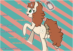 Size: 5016x3542 | Tagged: explicit, artist:vanifl, oc, oc:vanilla flavor, anus, bottle, clitoris, crotchboobs, cutie mark, derpibooru exclusive, dialogue, drip, dripping, female, filly, foal, foalcon, imported from derpibooru, lactation, magic, magic aura, milk, milk drip, milking, nipples, nudity, open mouth, ponut, pony, puckered asshole, raised tail, tail, tail aside, tail lift, unicorn, vulva, vulvar winking